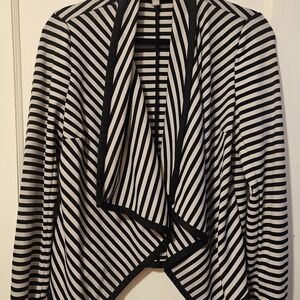 SD Collection Black and White Striped Cardigan. Smoke-Free Home